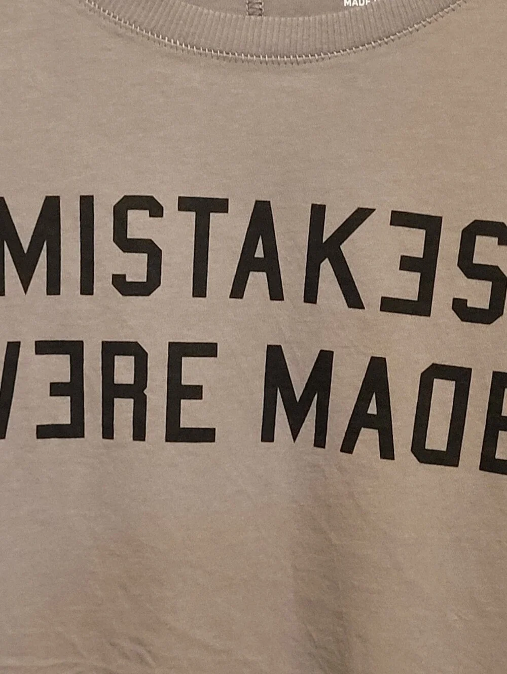 Torrid Gray Graphic Tee - "MISTAKES WERE MADE" - Picture 2 of 5
